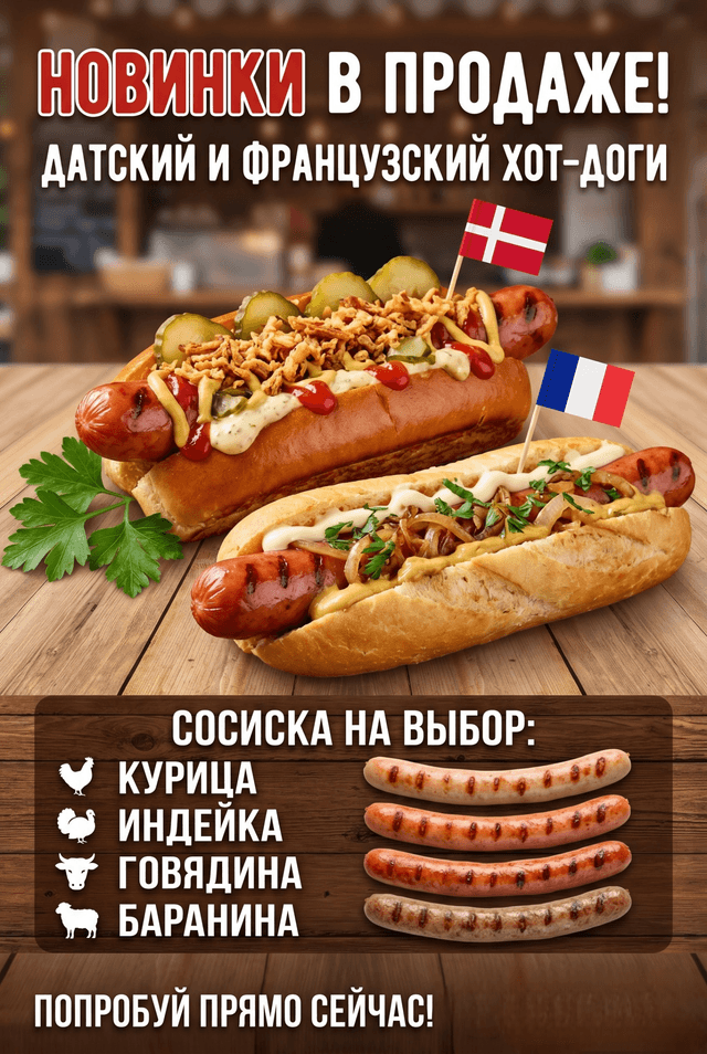 🌭 Новые хот-доги в продаже
