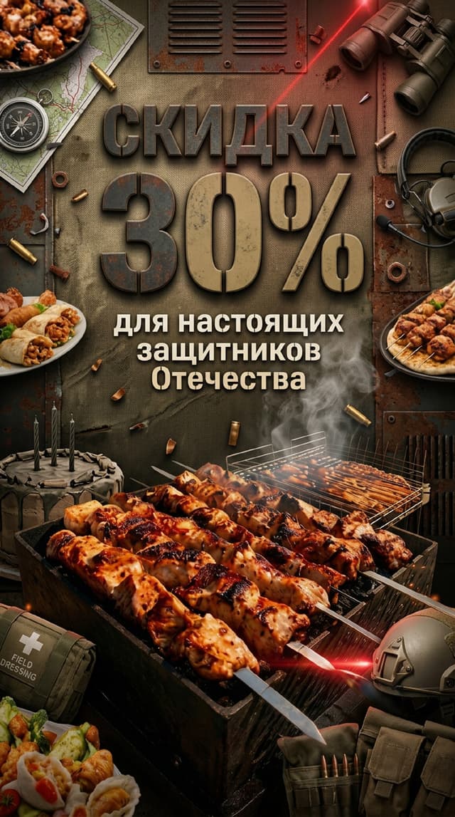 🎖️ Скидка 30% участникам СВО